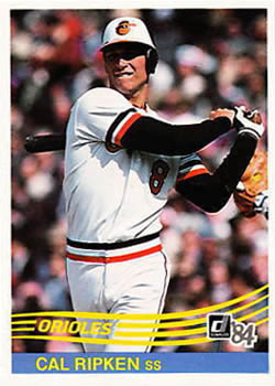 1984 Donruss #106 Cal Ripken Front