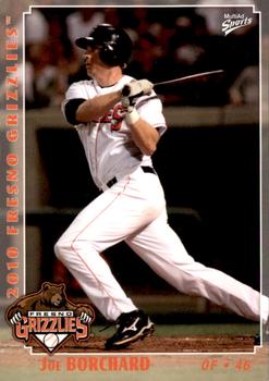 2010 MultiAd Fresno Grizzlies #4 Joe Borchard Front