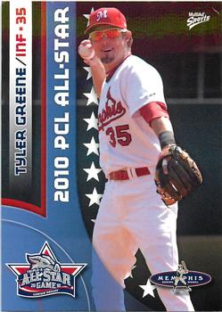 2010 MultiAd Pacific Coast League All-Stars #6 Tyler Greene Front