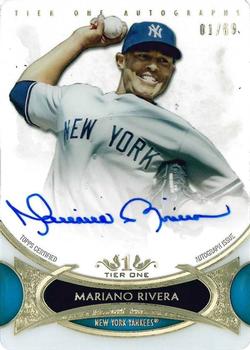 2014 Topps Tier One - Acetate Autographs #TOA-MR Mariano Rivera Front