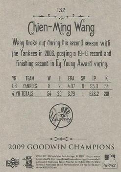 2009 Upper Deck Goodwin Champions #132 Chien-Ming Wang Back