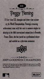 2009 Upper Deck Goodwin Champions - Mini #88 Peggy Fleming Back