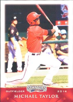 2014 Grandstand Harrisburg Senators #29 Michael Taylor Front