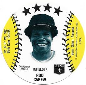 1985 Subway Discs #NNO Rod Carew Front