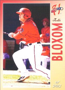 2013 Grandstand Harrisburg Senators #2 Justin Bloxom Front