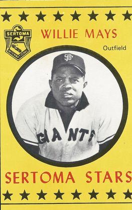 1977 Sertoma Stars Puzzle Backs #NNO Willie Mays Front