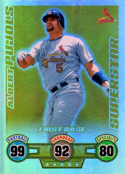 2009 Topps Attax - Gold Superstars #NNO Albert Pujols Front