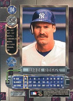 1997 Metal Universe #114 Wade Boggs Back