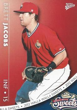 2012 MultiAd Walla Walla Sweets #11 Brett Jacobs Front