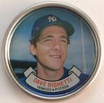 1987 Topps Coins #22 Dave Righetti Front