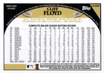 2009 Topps Updates & Highlights #UH269 Cliff Floyd Back