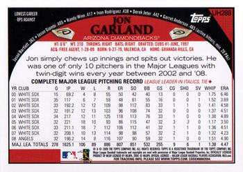 2009 Topps Updates & Highlights #UH288 Jon Garland Back