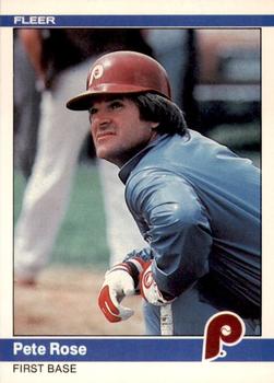 1984 Fleer #46 Pete Rose Front