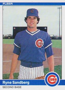 1984 Fleer #504 Ryne Sandberg Front