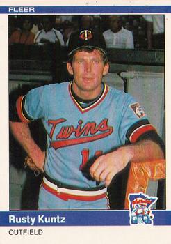 1984 Fleer #568 Rusty Kuntz Front