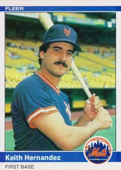 1984 Fleer #587 Keith Hernandez Front