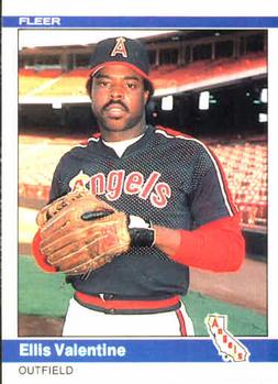 1984 Fleer #529 Ellis Valentine Front