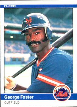 1984 Fleer #584 George Foster Front