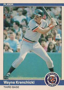 1984 Fleer #83 Wayne Krenchicki Front