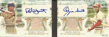 2014 Topps Allen & Ginter - Book Cards Dual #AGBC-YS Ozzie Smith / Robin Yount Front