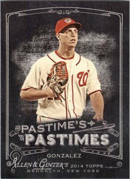 2014 Topps Allen & Ginter - Pastime's Pastimes #PP-GG Gio Gonzalez Front