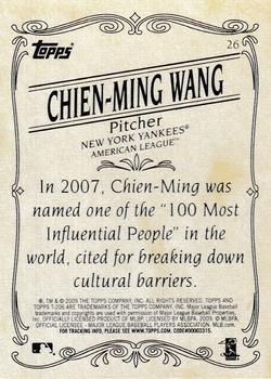 2009 Topps 206 #26 Chien-Ming Wang Back