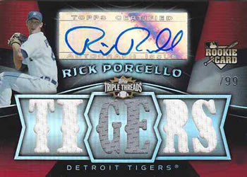 2009 Topps Triple Threads #134 Rick Porcello Front