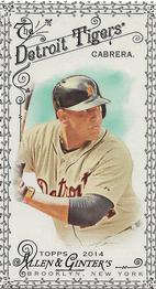 2014 Topps Allen & Ginter - Mini Black Border #168 Miguel Cabrera Front