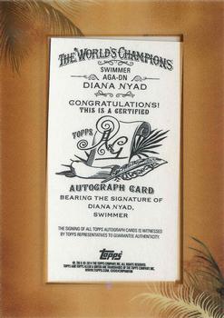2014 Topps Allen & Ginter - Framed Mini Autographs #AGA-DN Diana Nyad Back