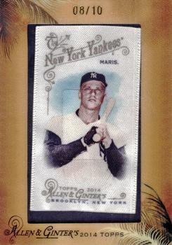 2014 Topps Allen & Ginter - Mini Framed Silk #NNO Roger Maris Front