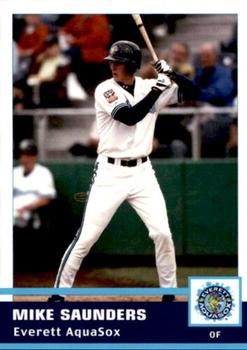 2005 Grandstand Everett AquaSox #18 Mike Saunders Front