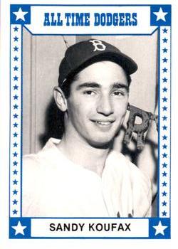 1980 TCMA All Time Brooklyn/Los Angeles Dodgers (Blue Backs) #005 Sandy Koufax Front