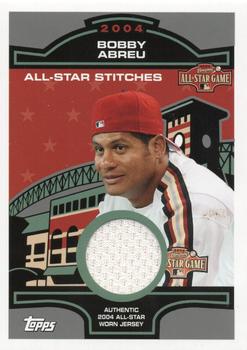 2005 Topps - All-Star Stitches Relics #ASR-BA Bobby Abreu Front