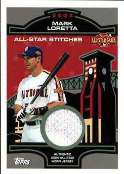 2005 Topps - All-Star Stitches Relics #ASR-MLO Mark Loretta Front