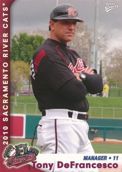 2010 MultiAd Sacramento River Cats #8 Tony DeFrancesco Front