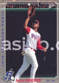 2010 MultiAd Stockton Ports #2 Jeremy Barfield Front