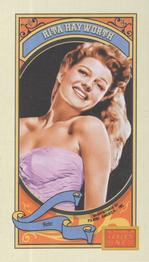 2014 Panini Golden Age - Mini Mono Brand Blue Back #57 Rita Hayworth Front