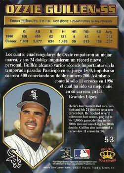 1997 Pacific Crown Collection #53 Ozzie Guillen Back