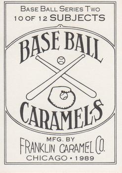 1989 Franklin Caramel Series Two (unlicensed) #10 Mike Schmidt Back