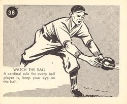1952 Parkhurst Frostade International League (V338-1) #38 Watch The Ball Front