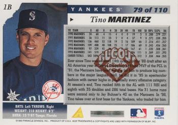 1996 Score - Dugout Collection Artist's Proofs (Series Two) #79 Tino Martinez Back