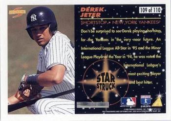 1996 Score - Dugout Collection Artist's Proofs (Series Two) #109 Derek Jeter Back
