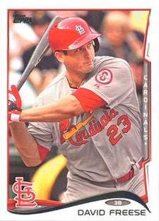 2014 Topps Mini #109 David Freese Front