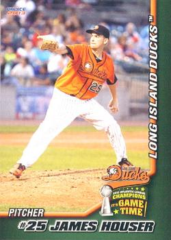 2013 Choice Long Island Ducks #13 James Houser Front