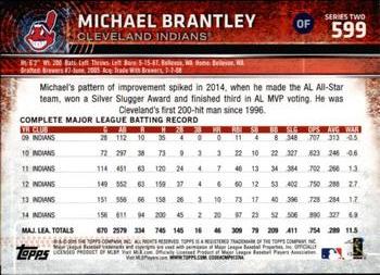 2015 Topps #599 Michael Brantley Back