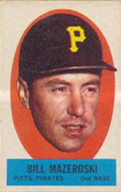 1963 Topps - Peel-Offs #NNO Bill Mazeroski Front