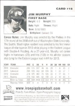 2014 Choice Lehigh Valley IronPigs Update #18 Jim Murphy Back