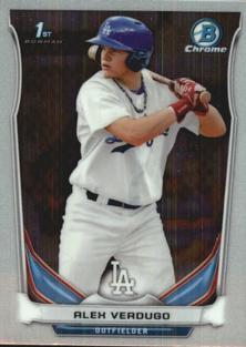 2014 Bowman Chrome Mini #28 Alex Verdugo Front