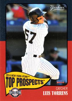 2014 Choice New York-Penn League Top Prospects #21 Luis Torrens Front