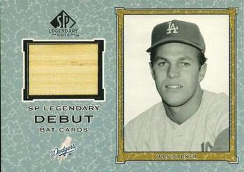 2001 SP Legendary Cuts - Debut Game Bat #B-WP Wes Parker Front